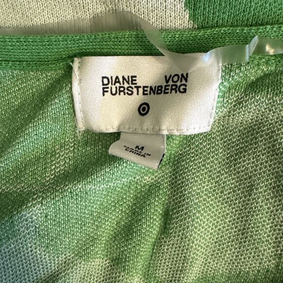 Diane Von Furstenberg For Target Ginkgo Green Sweater Dress Size M - Picture 8 of 9
